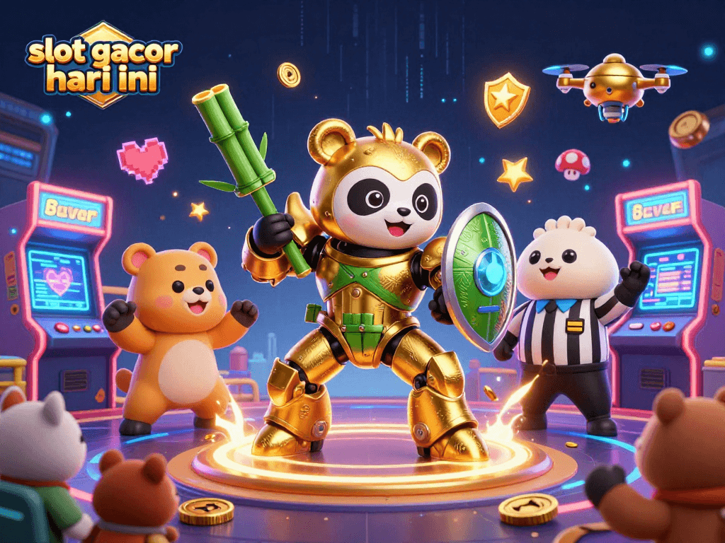 Menangkan slot gacor hari ini dengan melihat ilustrasi kasino yang penuh warna dan energik.